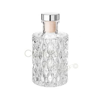 Round Diamond Design Diffuser Jar