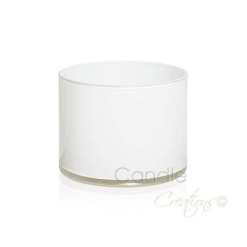 Gloss white cylinder jar 851