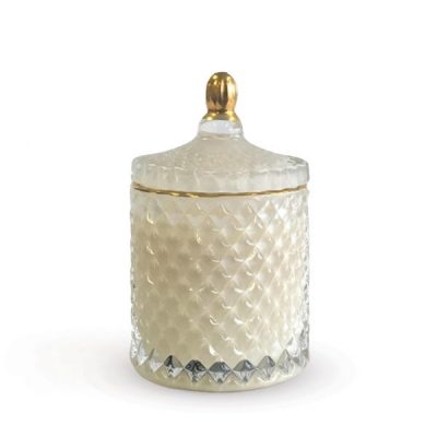 Medium Geo Jar Royal White